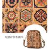 Women Fashion Bohemian Style Printed Phone Bag PU Leather Ethnic Style Single Shoulder Bag Versatile Luxury Handbag For Ladies