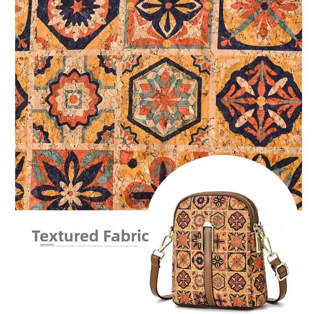 Women Fashion Bohemian Style Printed Phone Bag PU Leather Ethnic Style Single Shoulder Bag Versatile Luxury Handbag For Ladies