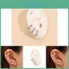 Silver Elegant Geometric Hoop Earrings Set Sparkling Design Rhinestone