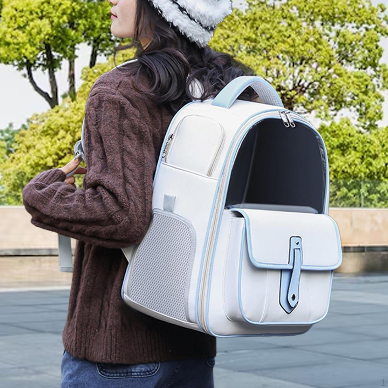 

Рюкзак для кошек, сумка-переноска с дышащей сеткой, прозрачным окном, портативный, для путешествий с домашними животными