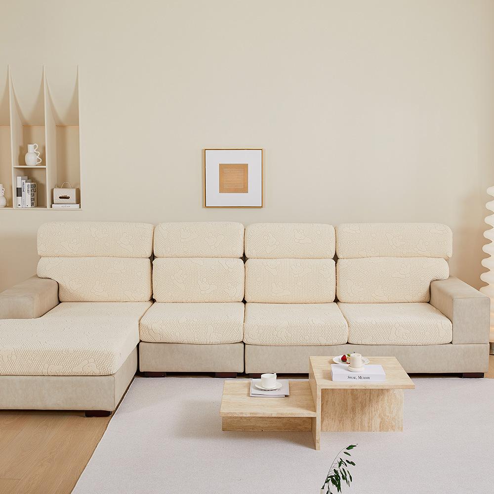 

Современный простой однотонный чехол для дивана с кроликом, нескользящий универсальный чехол Four Seasons, универсальный, можно стирать в машине, удобный чехол для дивана, полотенце S