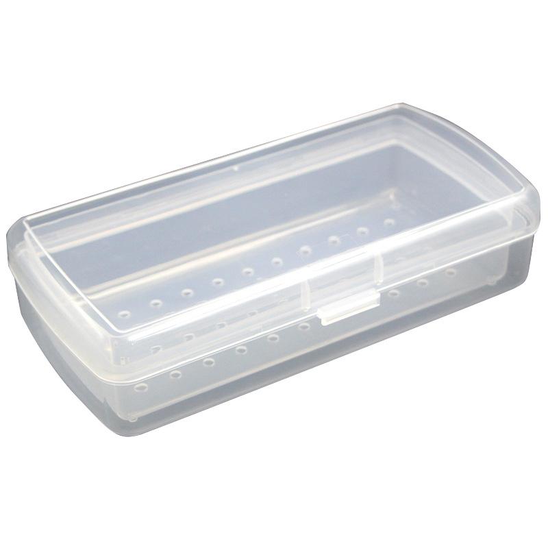 

Инструмент для нейл-арта Стерилизационный лоток Прозрачный Пылезащитный Органайзер Чехол для хранения Дезинфекционная коробка Для маникюрного инструмента Пинцеты Салон белый