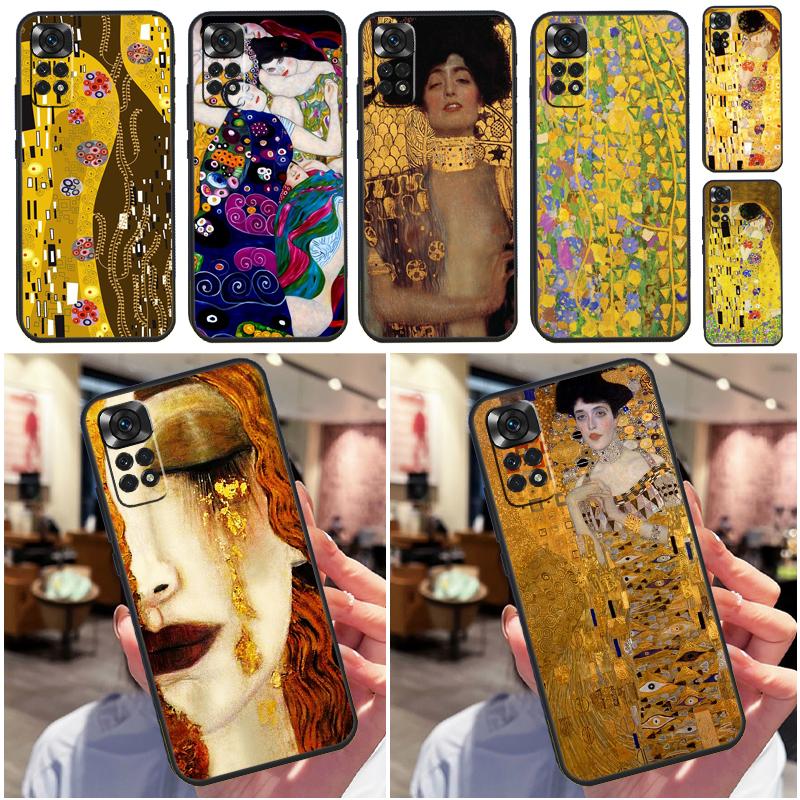 Kiss by Gustav Klimt Funda For Xiaomi Redmi Note 9 10 11 12 13 14 Pro 9S 10S 11S 12S Redmi 13C 10C 12C 14C Case