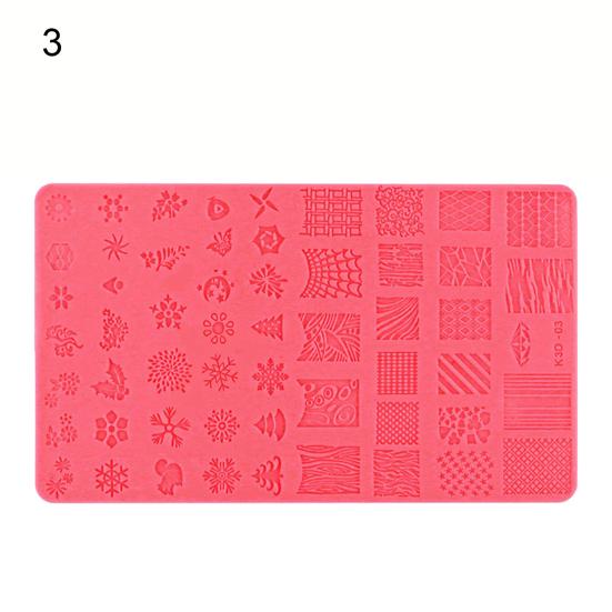 Nail Template Practical Nail Exquisite Silicone Plates Colorful Stemping for Girl