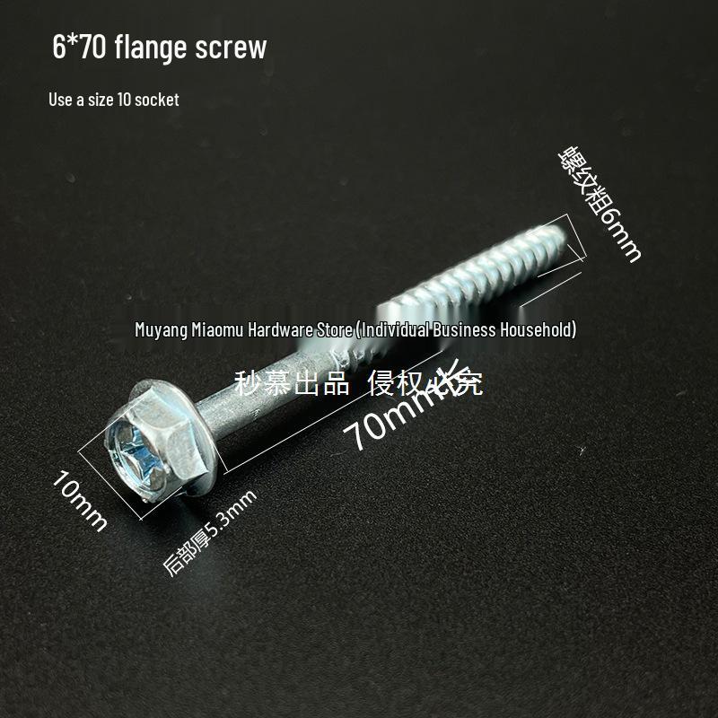 M456810 Phillips Self-Tapping Hex Flange Washbasin Screws