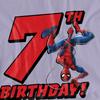 Spider-Man Childrens/Kids 7th Birthday T-Shirt