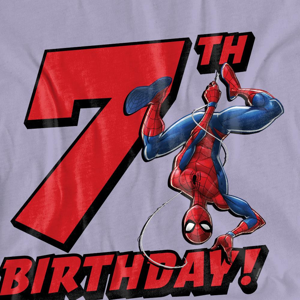 Spider-Man Childrens/Kids 7th Birthday T-Shirt