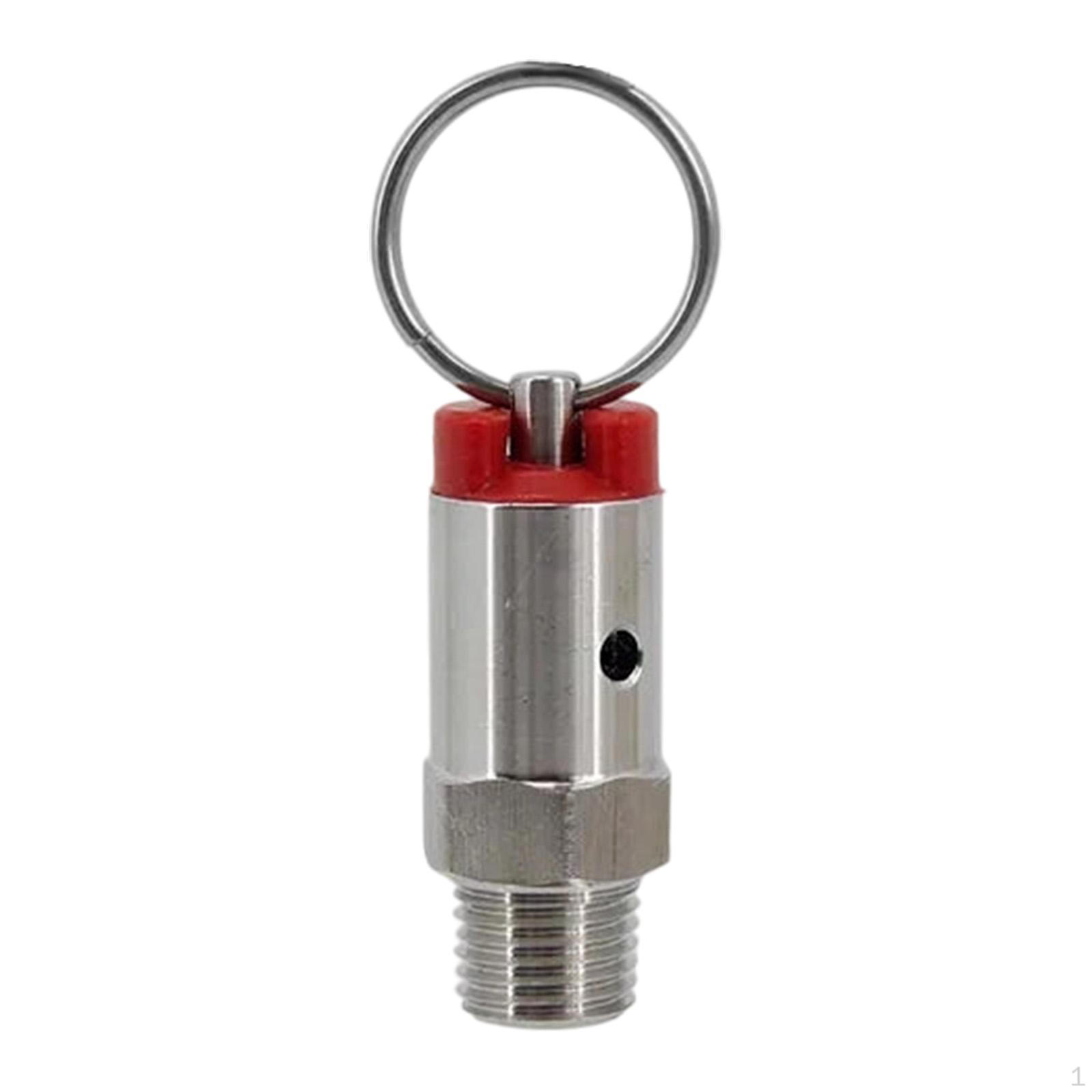 

Beer Keg Pressure Relief Valve Parts Easy to Install Stainless Steel 35 psi