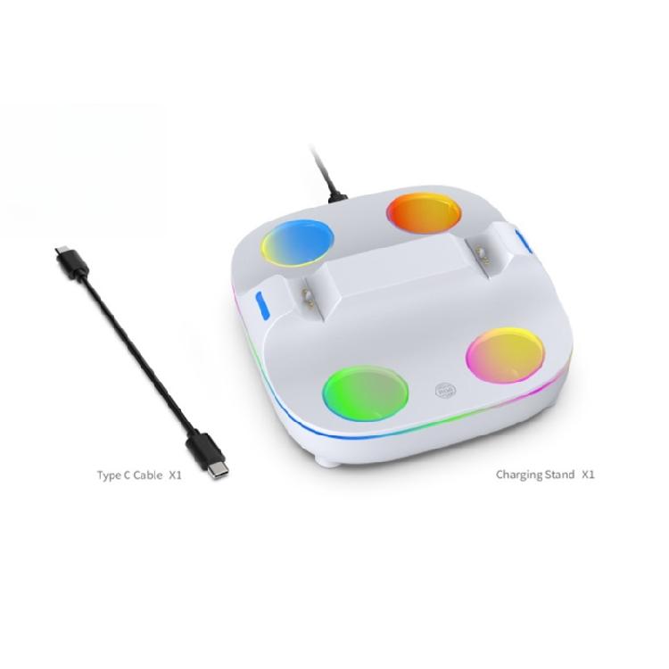 Double Controller Charging Base with LED Status Indicator Light Charging Holder Dock for P5 Gaming Handle