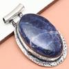 Pendant Sodalite Gemstone Gift For Her Silver Jewelry 2"