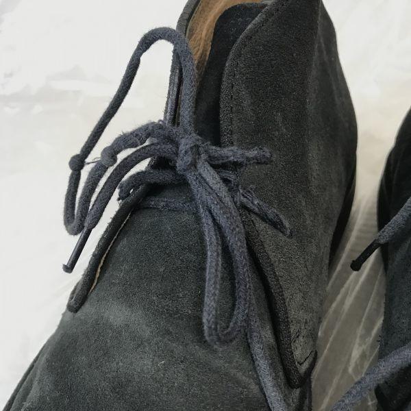 Custom Grade Wildleder Desert Chukka Stiefel 26.5 schwarz dunkelgrau Vibram(GEBRAUCHT)