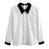 Ladies Spring Autumn Style Blouses Shirts Lady Daily Long Sleeve Turn-down Collar Blusas Tops