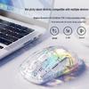 Zhanwei Q8 Transparent Crystal Wired Gaming Mouse
