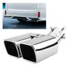 Stainless Steel Car Dual Outlet Exhaust Pipe Muffler Tip Rear Tail Throat for Toyota Alphard