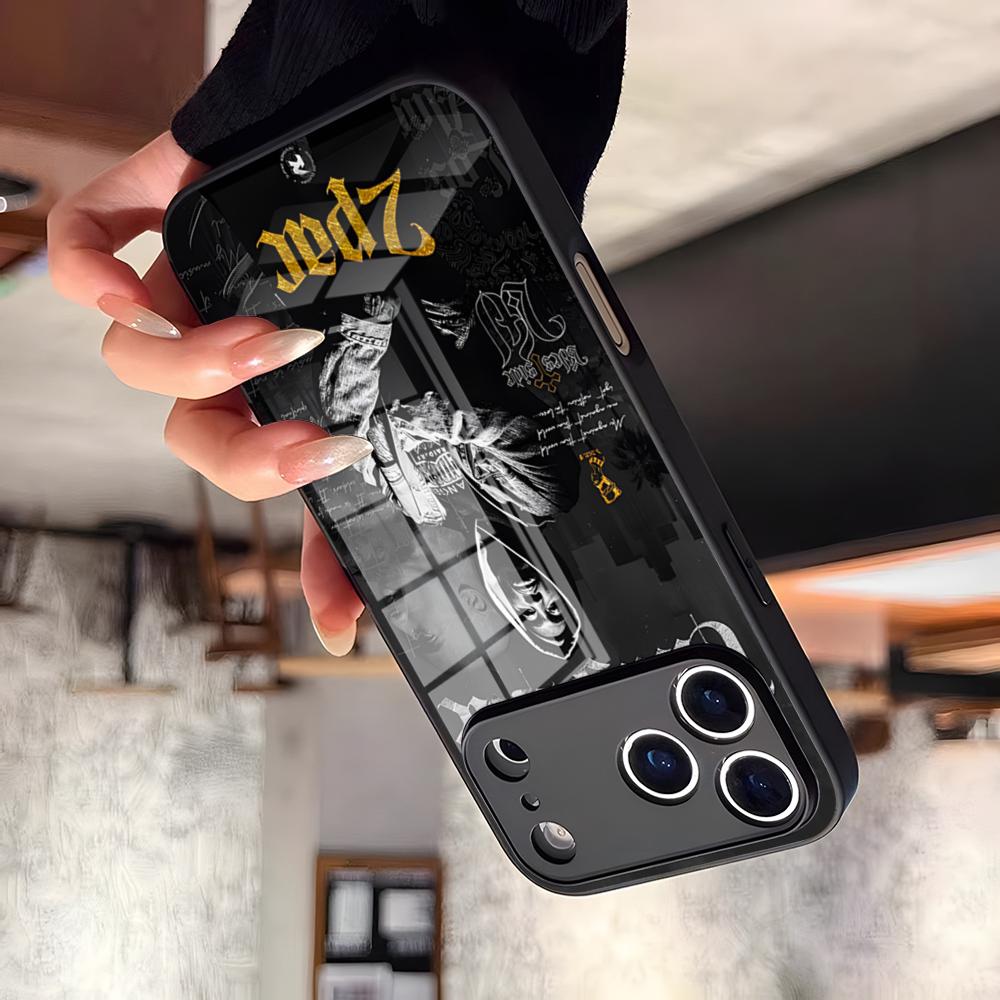 Rapper 2pac Singer Tupac 2 Phone Case For 17 Pro Max IPhone 16 Pro 15 12 11 13 Mini X XR XS 14 Plus SE Glass Cover