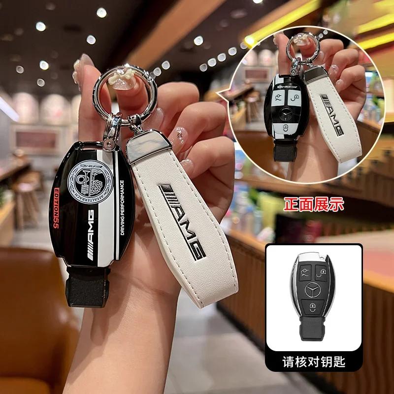 Fashion ABS New Styling Car Logo Remote Key Case Cover Shell For Mercedes Benz A B C S Class AMG GLA CLA GLC W176 W221 W204 W205