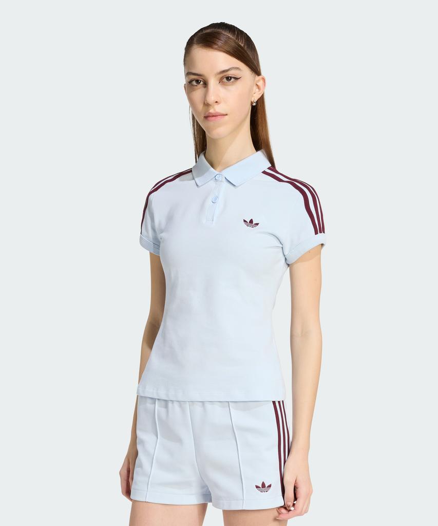 Adidas 3-Stripe Polo - Crystal Sky: Maroon / Kd3698