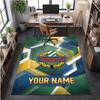 Crystal Velvet Rug Rapid Wien FC Print Custom Name Text Floor Mat Home Decor