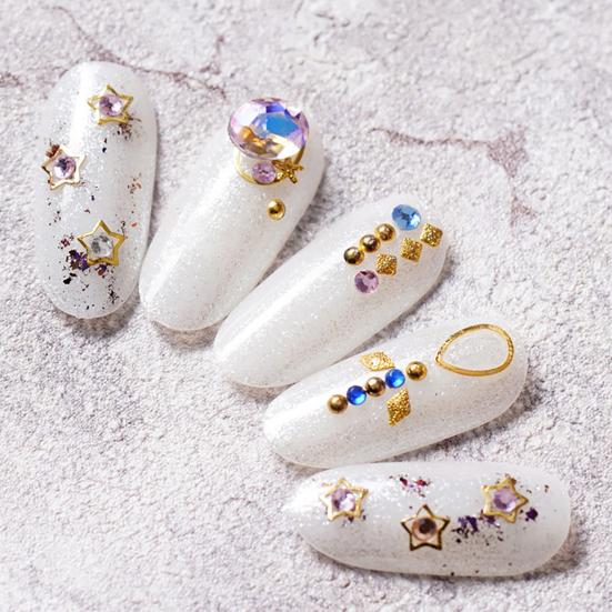 Nail Art Rivet Glossy Eye-catching Metal Nail Art Rivets Manicure Decoration for Party