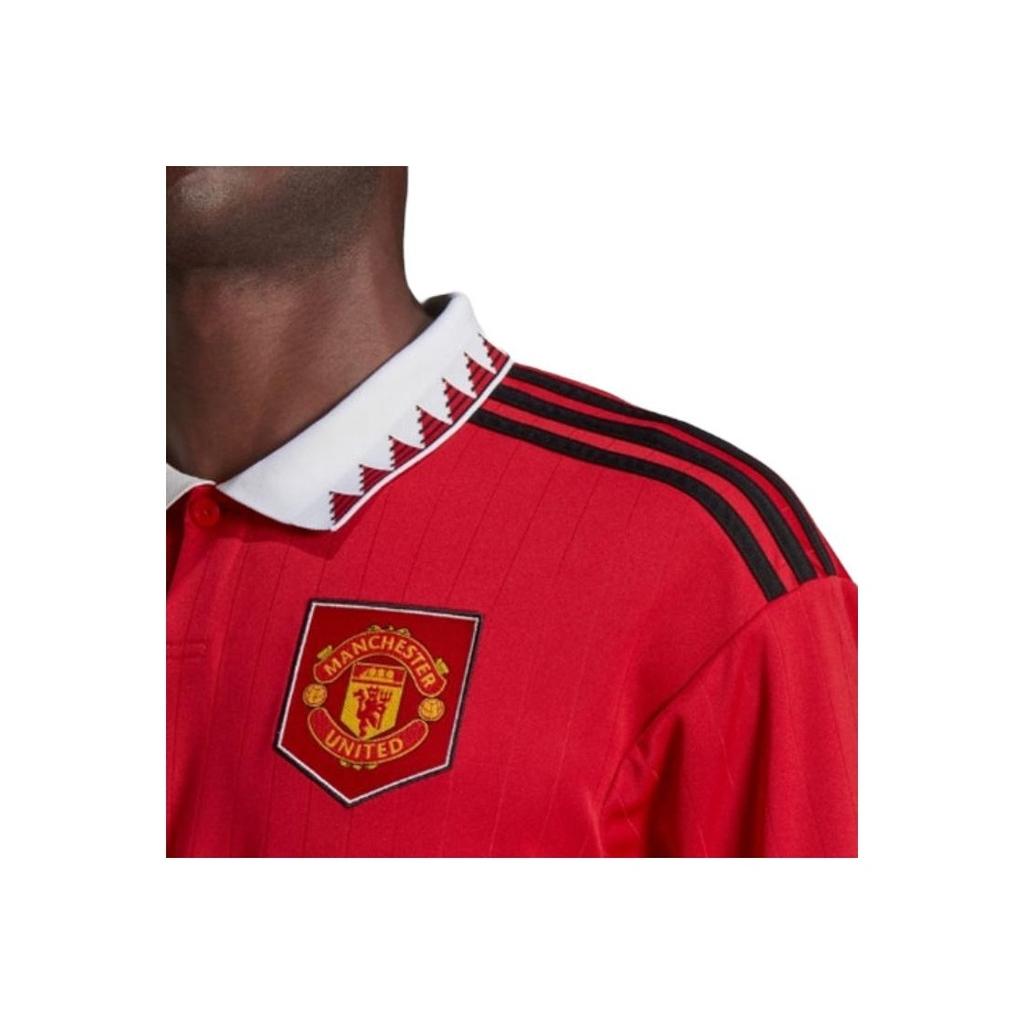Adidas Manchester United Fan Edition Football Short Sleeve T-Shirt Men Tops Red H13881