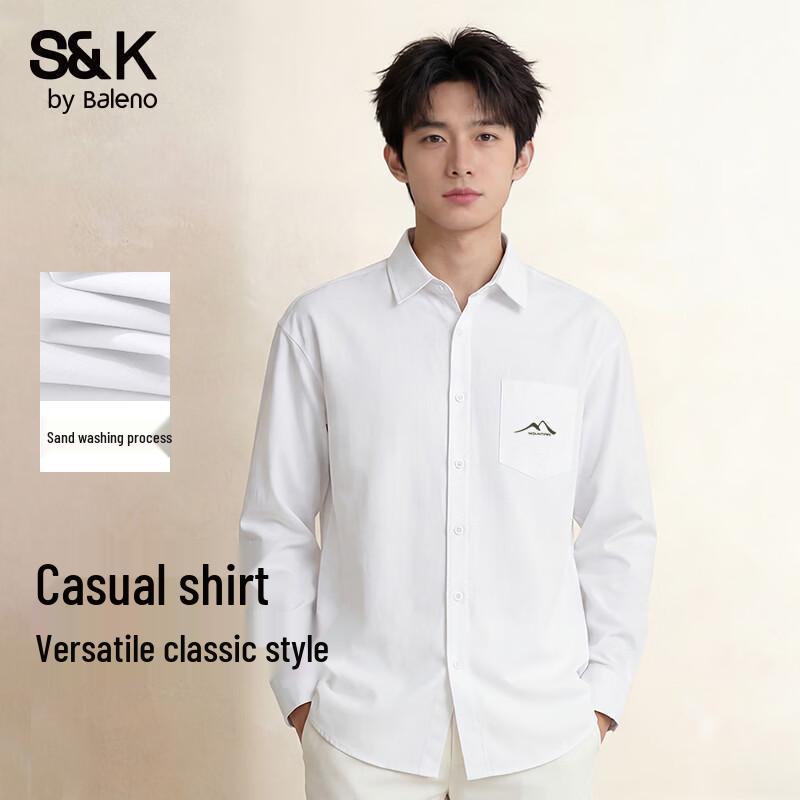 Baleno S&K Men s Casual Lapel Shirt M