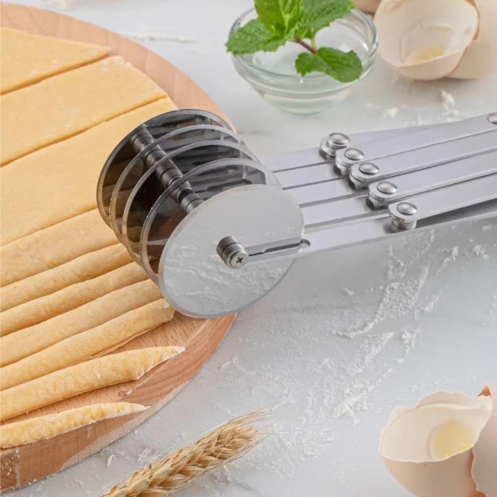 Professional Dough Divider Cutter Adjustable Width Pizza Pastry Peeler Restaurant