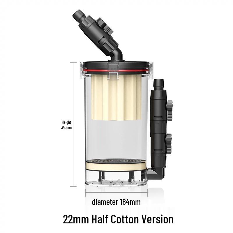 "Nitley No. 2 Non-Powered Aquarium Filter with High-Density Cotton"