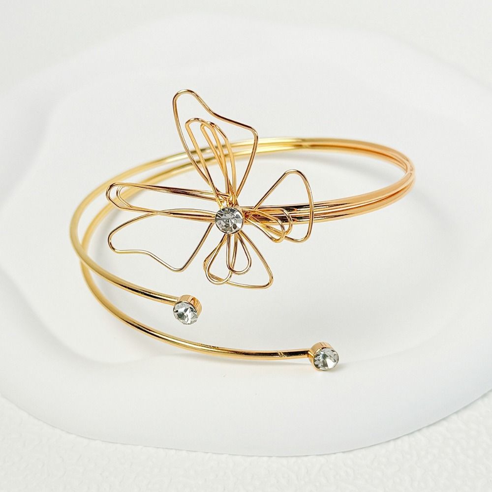 Fashion Wide Open Bangle Metal Arm Bracelet New Armband Jewelry Accessories
