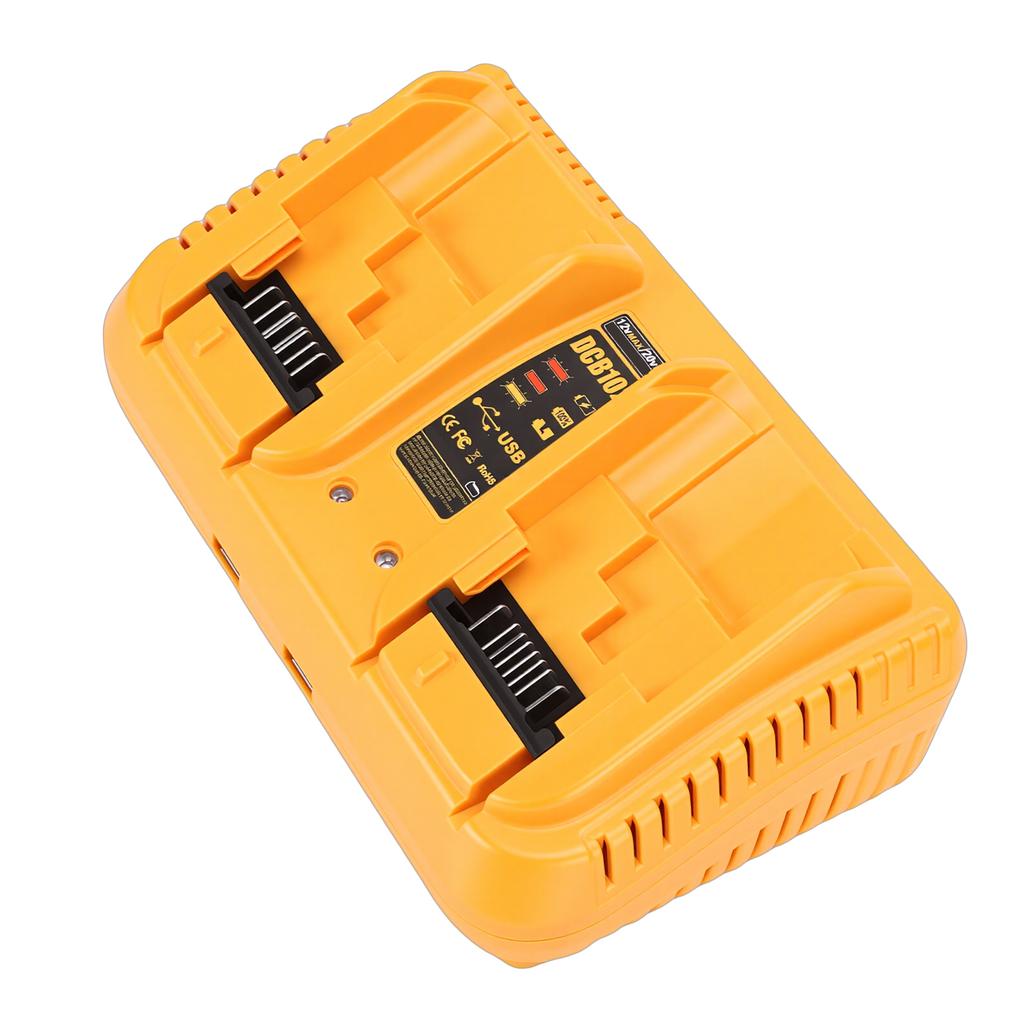 Power Tool Battery Charger Fit for DCB120 DCB127 DCB122 DCB124 DCB203 DCB204 DCB206 6A Battery 2 Port Charger Station