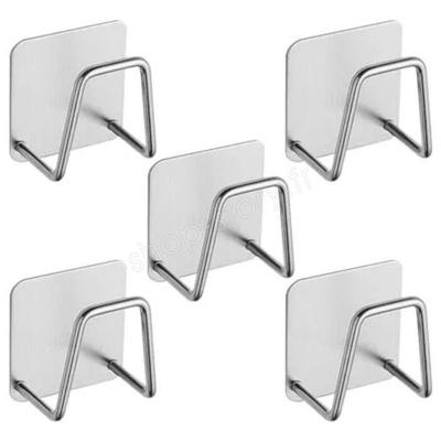 Sponge Holder - SHOP-STORY - EVICLIP - Stainless Steel - Self-adhesive - Set of 5