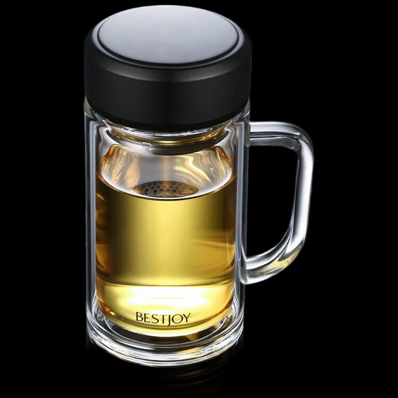 Fuguang Double-Layer Borosilicate Glass Tea Cup