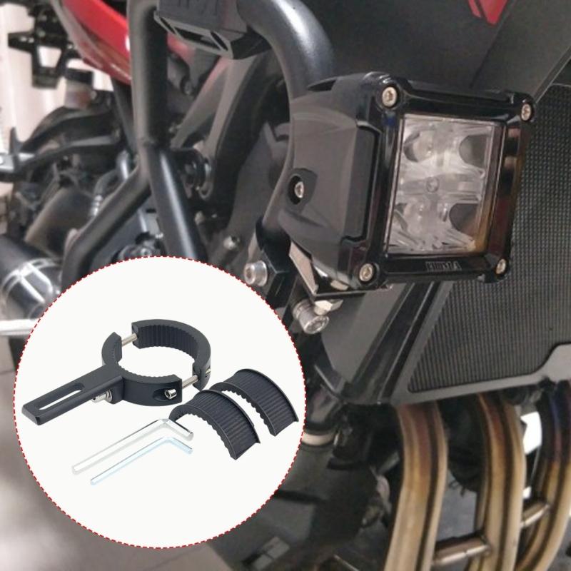 Adjustable Motorcycle Light Bracket Clamp Metal Mounting without Drilling Strong Bike Supporting Frame for 20 38mm Tubes