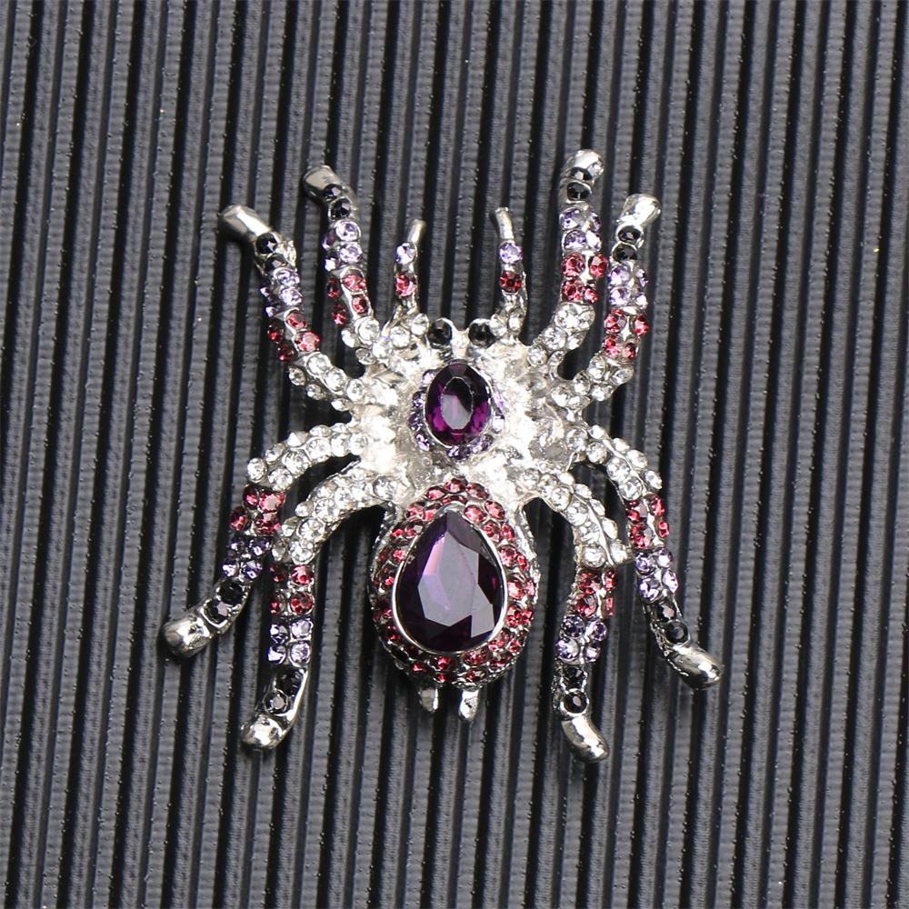SKEDS Rhinestone Crystal Large Dragonfly Brooch Fashion Retro Insect Pin Coat Accessory for Women and Men Good Gift