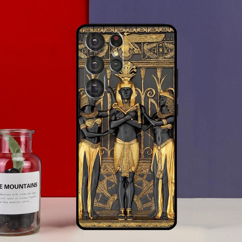 

Чехол Funda с фреской Фараона Египта для Samsung Galaxy S25 Ultra S9 S10 S20 S21 FE S22 S23 Plus S24 Ultra For Galaxy S9