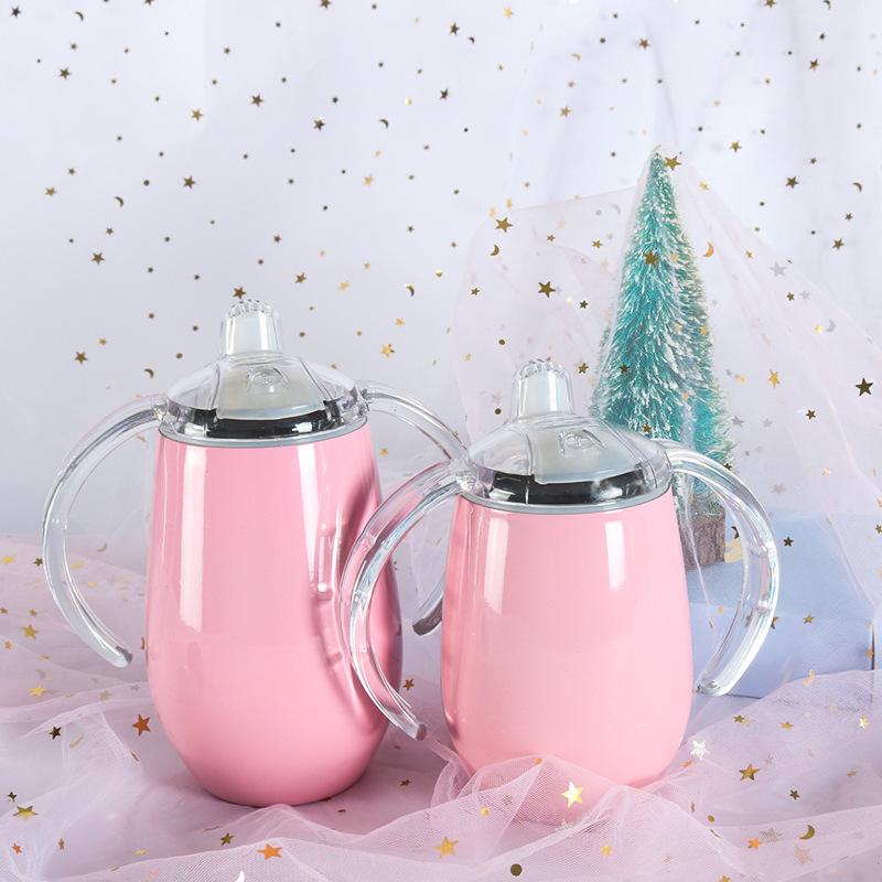 Inside and Outside Stainless Steel Thermos Cup Hot Sublimation Children's Baby Bottle Big Belly Cup Eggshell Cup Ice Bully Cup