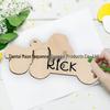Engraved Wooden Bone Pet Door Hanger Sign