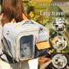 Portable Cat & Small Dog Travel Backpack: Outdoor Folding Pet Trolley Case
