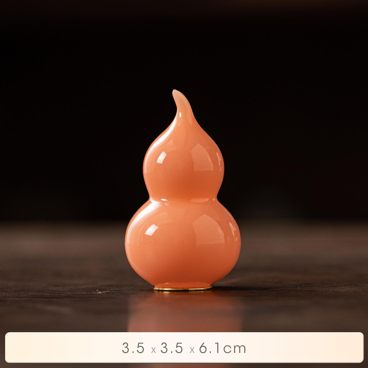 Ceramic Gourd Antique Merchandise Jade Porcelain Pendant Car Pendant Handmade Tea Pet Creative Pendant Jewelry