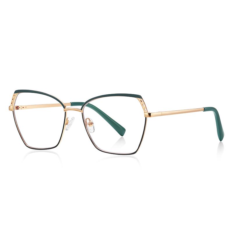 0 -0.5 -0.75 To -6.0 Metal Steampunk Hexagon Prescription Glasses Myopia Blue Light Blocking Student Dioptric Glasses Women