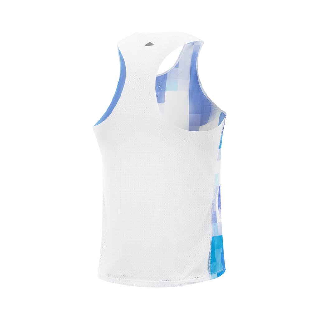 Li Ning Running Series Slim Fit Square Neck Breathable Quick Dry Vest Men Vests AAYV007-2