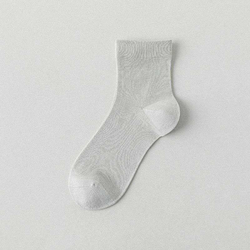 Female Summer Thin Cool Breathable Antibacterial Deodorant Boneless Moon Socks