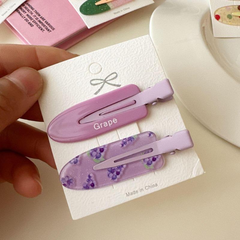 1 Pair Women's broken hair clips, fresh and cute versatile hair clips, no trace without hurting hair hair accessories