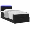 VidaXL Ottoman Bed Frame with Mattress Black 100x200cm Velvet, Bed Frame, Upholstered Bed Frame, Ottoman Bed Frame 3312604