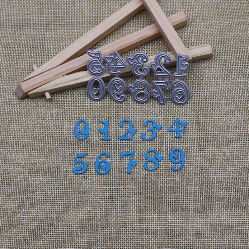 Kleine Zahl Stanzform Muster Scrapbook Stanzform Prägung DIY Handwerk Papierkarte Fotoalbum