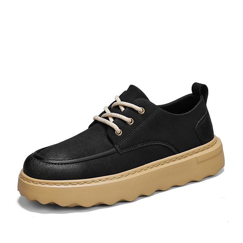 

Высококачественная мужская повседневная обувь из натуральной кожи, подошва ручной работы, рабочая обувь на шнуровке, универсальные мужские оксфорды 42