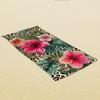 Leopard Tropical Flower Beach Towel 1Pc Microfiber 2D Flat Printed Sandproof Waterproof Summer Pool Swim Bath Towel