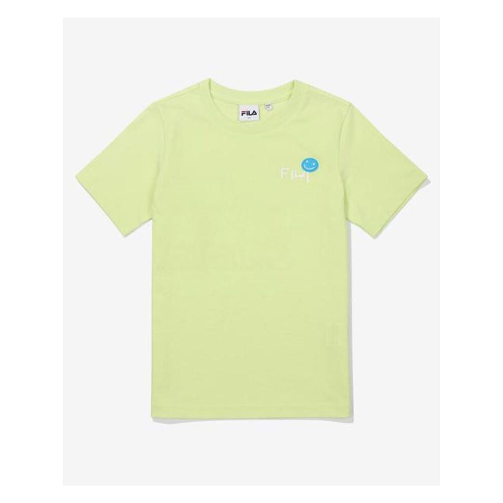 [fila Kids] Smile Back Graphic T shirT  Fk2rsf2207x Ple  q0zFk2rsf2207xPle