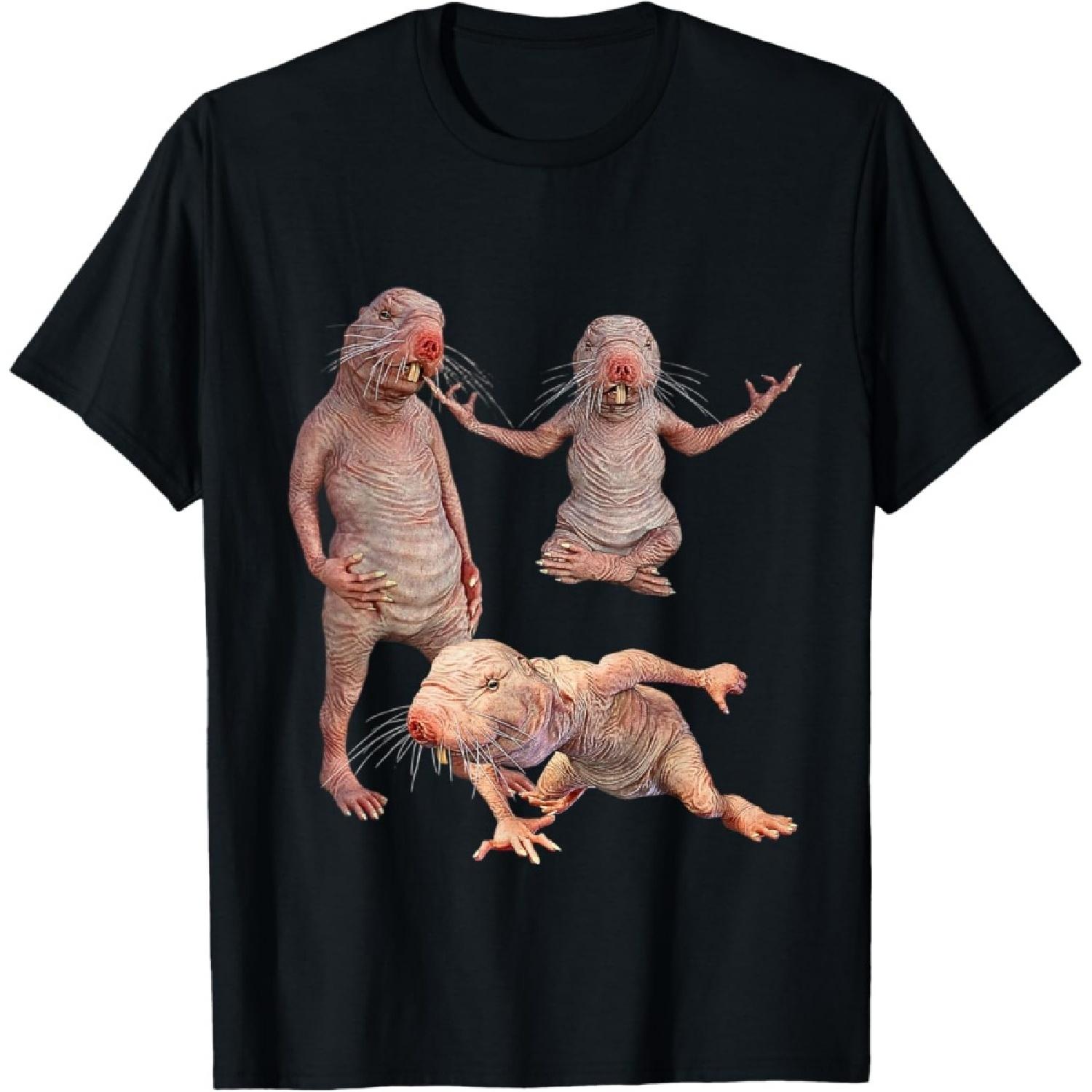 Just Really Like Naked Moles Funny Naked Mole Rat witty T-Shirt S