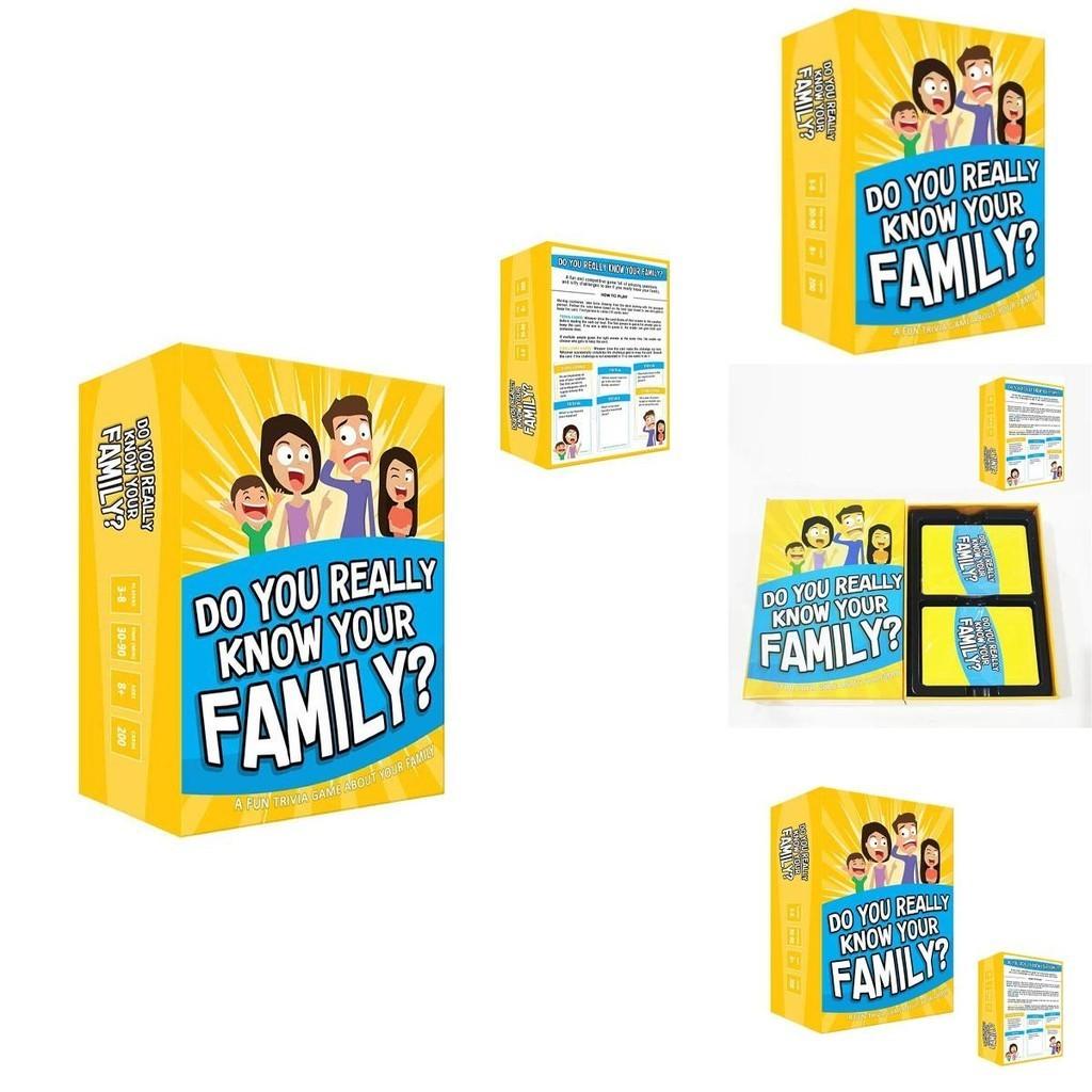 Genuinedo You Really Know Your Family Educational Board Game For All Ages