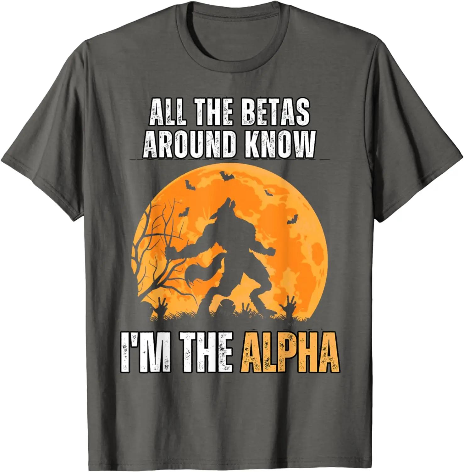 

Все бета-игроков знают, что я альфа, забавная футболка с мемом альфа-волк XXXXXL темно серый